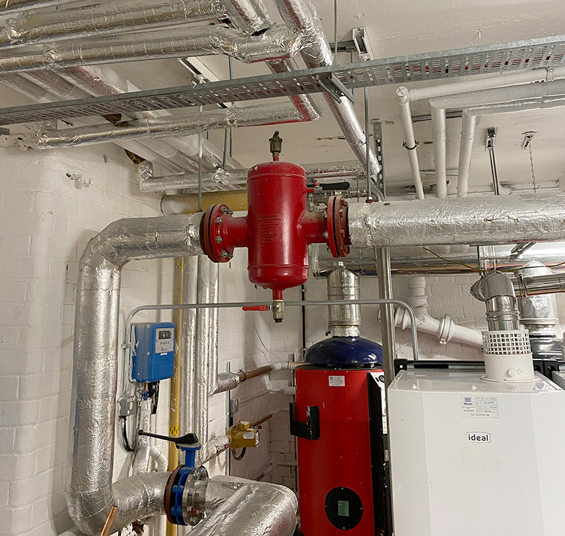 Upgraded heating system providing more efficient and cost-effective heating