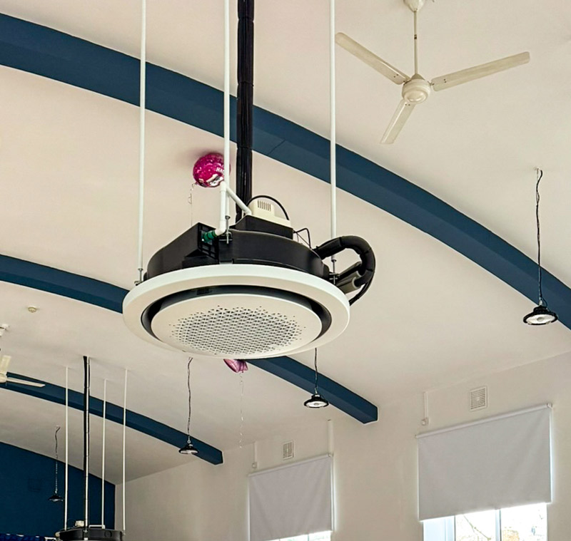 Design, supply, installation and commissioning of a heating and cooling system at a community hall in Keighley