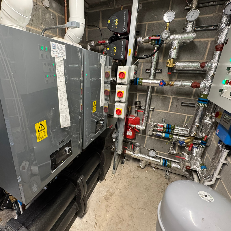 Heating plant replacement and BMS upgrade at a live Bradford medical centre, delivered on time with minimal disruption by Watsons Building Services.