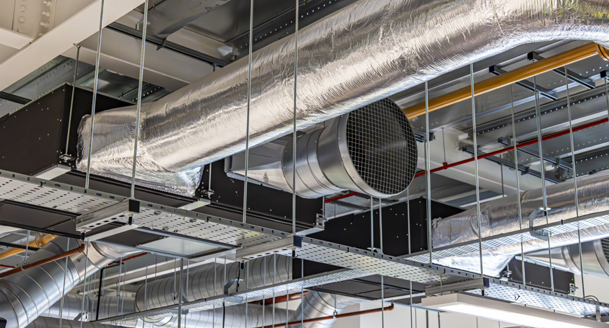 MHRV units supplying improved air quality in a large commercial building