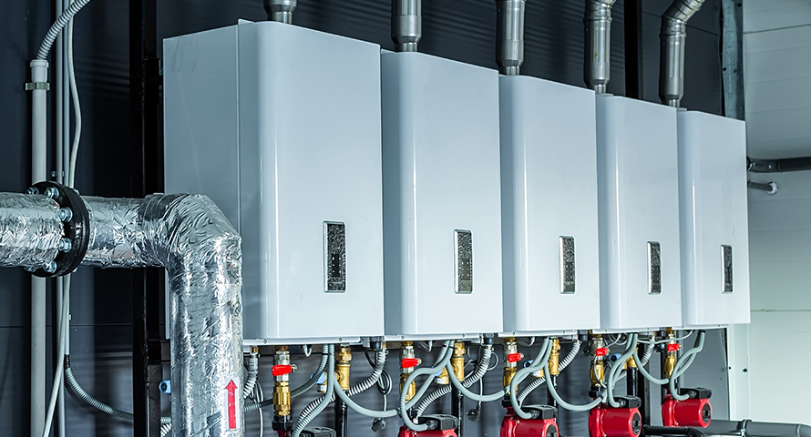 Modular condensing boilers in commercial LTHW heating system upgrade