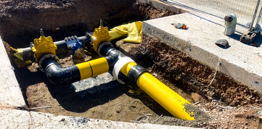 Gas Main installation
